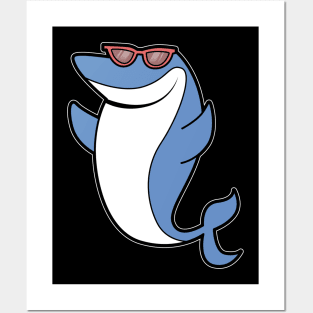 Shark Sun Glasses Posters and Art